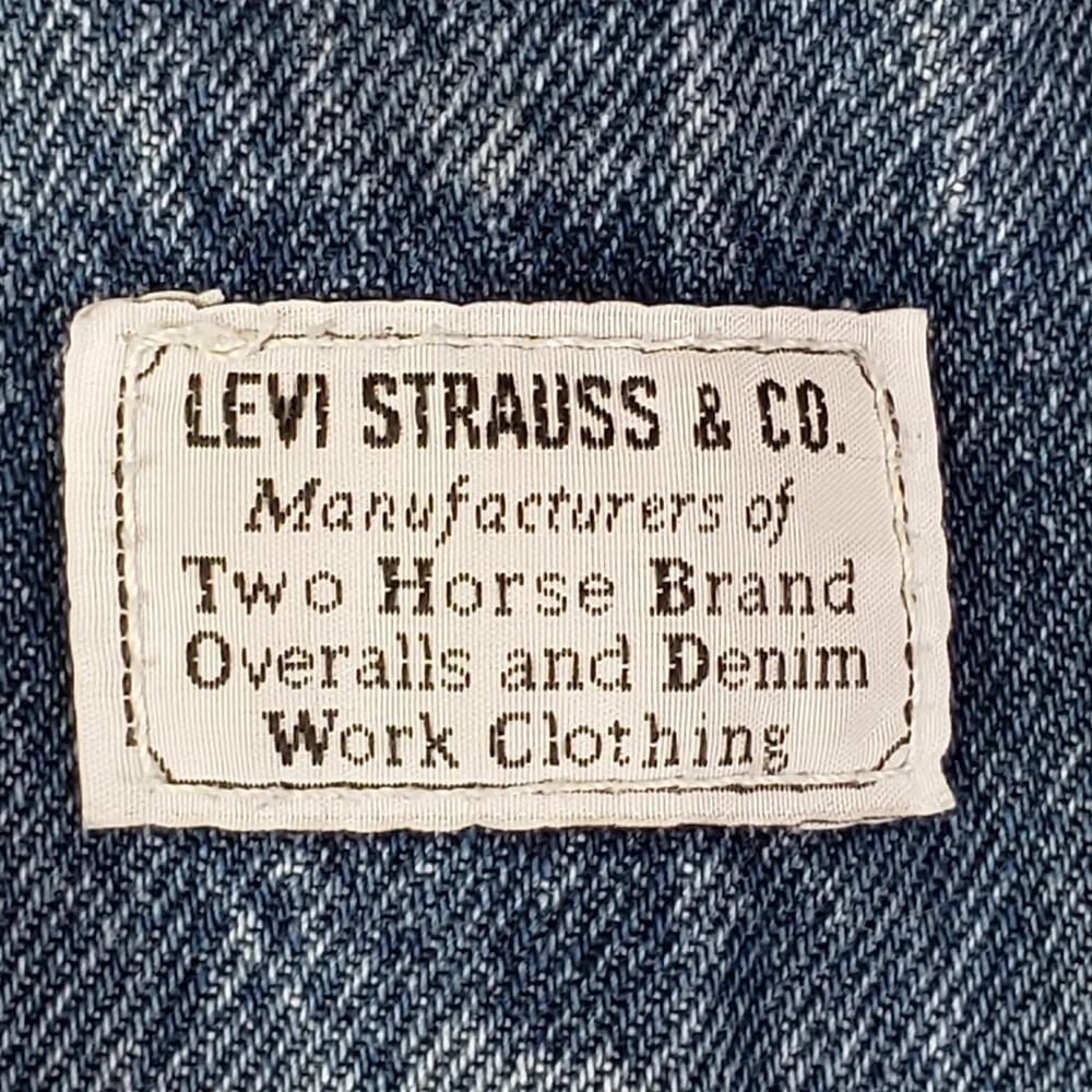 Levi’s Strauss & Co Two Horses Brand Overalls Women’s Size XS Denim Double Knee - Picture 12 of 16